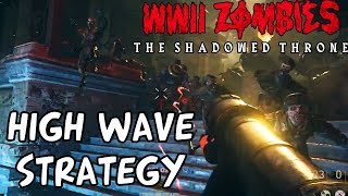THE SHADOWED THRONE HIGH WAVE STRATEGY! The BEST Training Spot In The Shadowed Throne (WW2 Zombies)