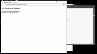 Creating an Online Resume Page In HTML5 Using Brackets