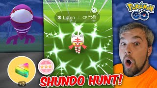 Shundo Litten Hunt! Primal Kyogre Raid Day! (Pokémon GO)