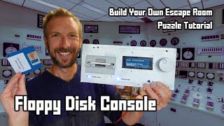 Floppy Disk Console Escape Room Puzzle Tutorial with ESP32 and RFID
