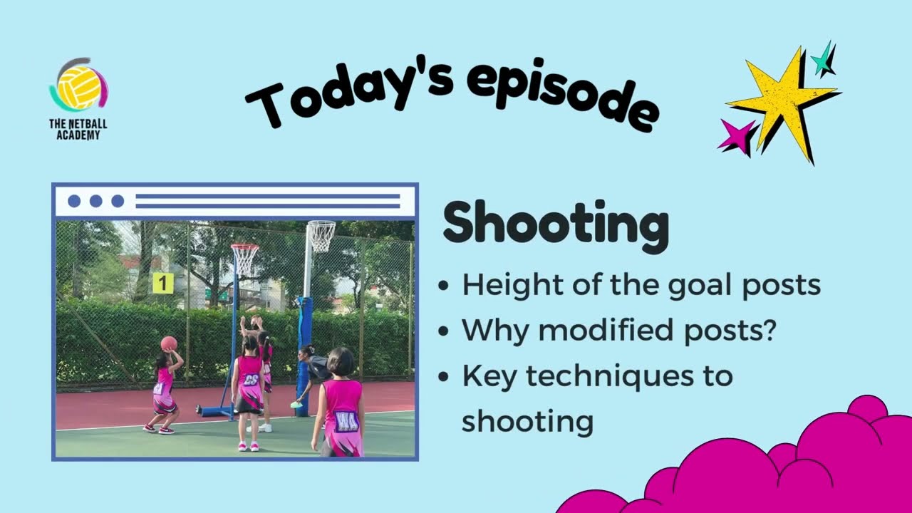 Netball Shooting Episode 1 Modified Netball Post and Shooting Techniques YouTube