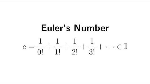 How to Prove: e Is Irrational
