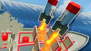 TSUNAMI SURVIVAL IN MISSILE SHIP! - Stormworks Multiplayer Gameplay - Tsunami Survival