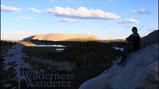 Debbie Plays the Fiddle in The High Sierra Wilderness
