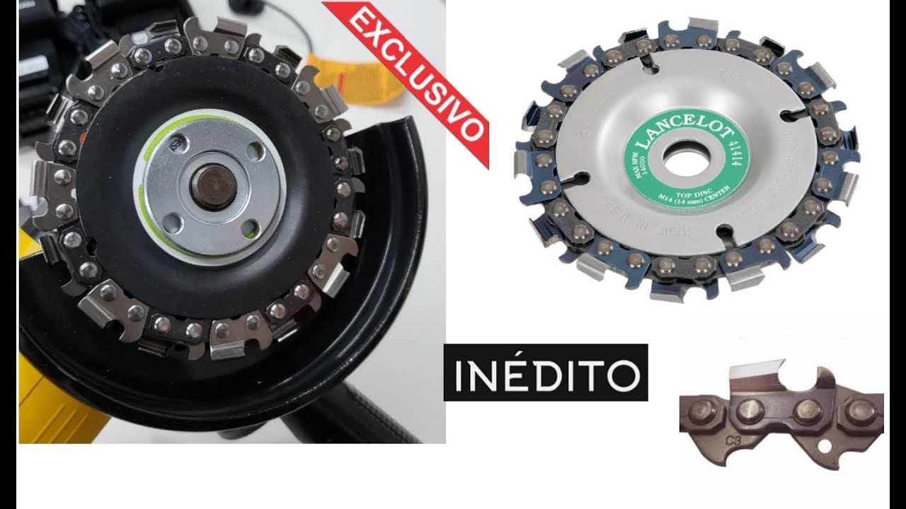 Disco Para Madeira Com Corrente De Motosserra - Chain Disc Lancelot (Arbortech) Inedito e Exclusivo