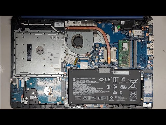 HP Laptop 15t-da000 Disassembly RAM SSD Hard Drive Upgrade Battery