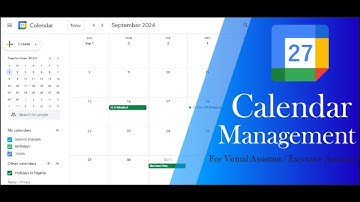 Calendar Management For Virtual Assistant using Google Calendar. Beginner Friendly