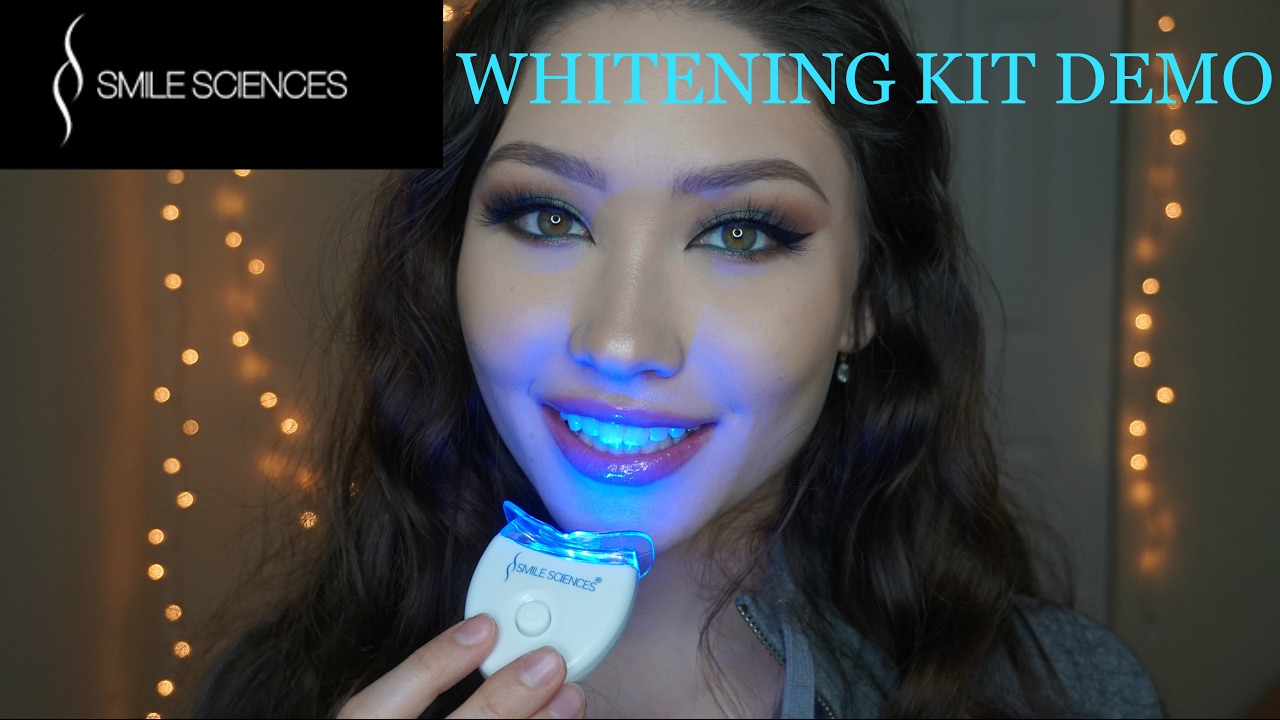 SMILE SCIENCES Tooth Whitening Kit Demo & First Impressions YouTube