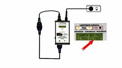 Testing extension leads with an easytest TRADIE