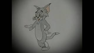 How to Draw Tom Cat | Tom and Jerry  | رسم شخصية توم من الكرتون الرائع توم وجيري ( رسم جميل )