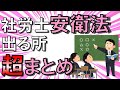 【超まとめ】社労士試験　労働安全衛生法で出る所