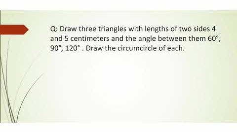 Circumcircle Question explanation using Geogebra