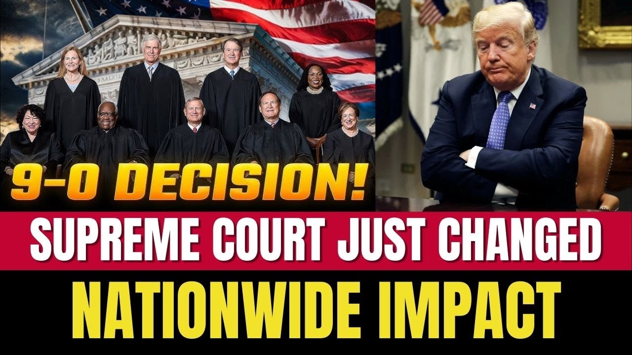⚠️BREAKING: Supreme Court’s 9–0 Decision Changes the Rules Nationwide