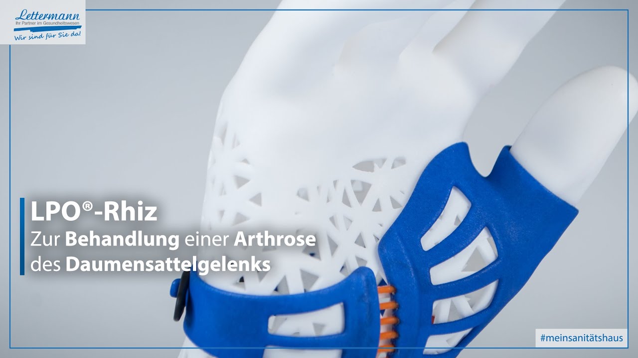LPO-Rhiz: Zur Behandlung einer Arthrose des Daumensattelgelenks - YouTube