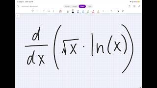Derivative of sqrt(x)*ln(x)