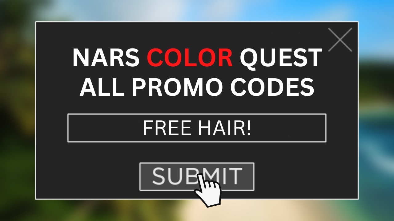 All NARS Color Quest Promo Codes in ROBLOX Free Hair! YouTube