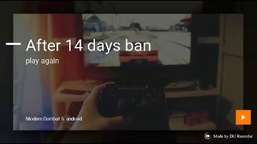 After 14 banned days play again mc5 on android