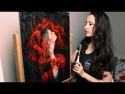 My last artwork... before giving birth | Oil Painting Time Lapse