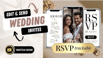 How to Customize Wedding Invitations with Trackable RSVP | Step-by-Step Canva Tutorial