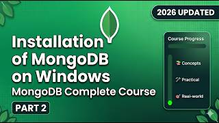 How to Install MongoDB on Windows (Step-by-Step) | Ep 2 MongoDB From Beginner to Advance #mongodb