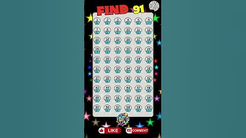 😳 FIND 91 | FIND THE ODD NUMBERS 😉#braintestlevel 32 #trainyourbrain #findtheoddnumber #quizyworldiq