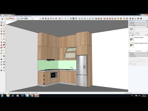 Sketchup Bài 11: Hướng Dẫn Vẽ Tủ Bếp Nhanh Đúng Kỹ Thuật | NGHIA CONG