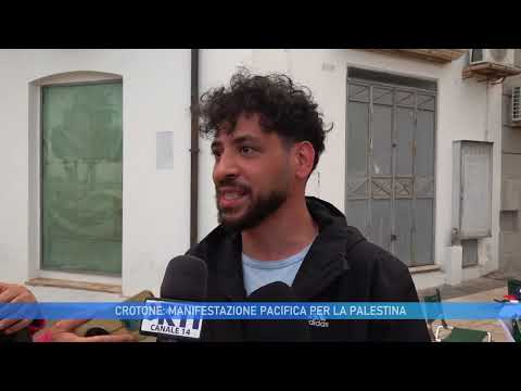 Video CROTONE: MANIFESTAZIONE PACIFICA PER LA PALESTINA