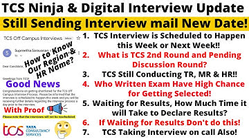 TCS All Important Updates in One Video - Interview Results, Date, 2nd Round, DV Round! Don