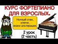 2 урок: "ОСНОВНЫЕ ЗНАНИЯ" (2 часть) ОНЛАЙН-УРОКИ ФОРТЕПИАНО ДЛЯ ВЗРОСЛЫХ.  ("PRO PIANO")