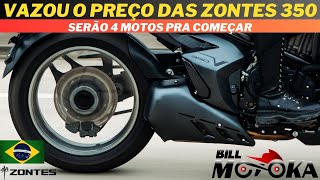 Vazou o preço das motos ZONTES 350, serão 4 motos? Conversei com a FERNANDA TOLEDO sobre isso.