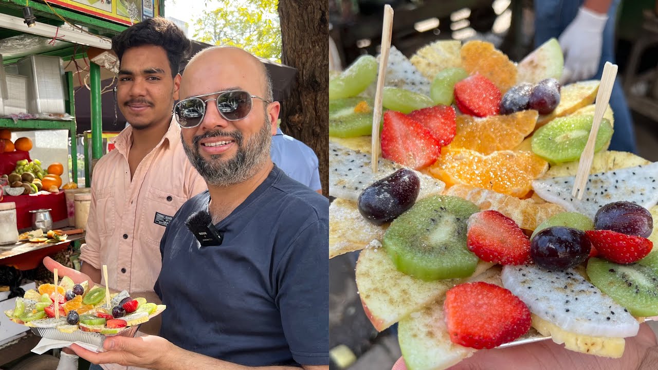 Самый полезный чаат в Джодхпуре | ФРУКТОВЫЙ ЧААТ ПРЕМИУМ-КЛАССА ИЗ ДЖОДХПУРА | УЛИЧНАЯ ЕДА ДЖОДХПУРА