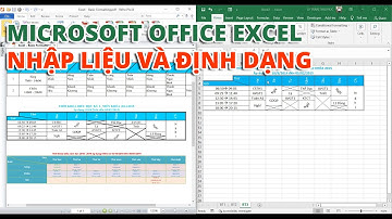 Sử dụng bảng tính cơ bản (Excel 2016) | Nhập liệu và định dạng bảng tính cơ bản trên Microsoft Excel