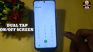 How To Double Tap On/Off Screen in Infinix Zero 20 | Double Tap Screen Lock Infinix Zero 20