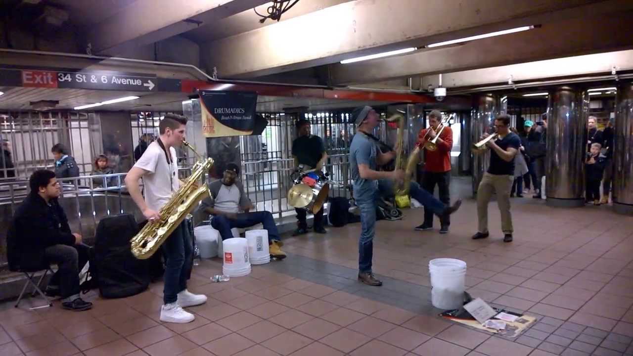 The Drumadics NYC Subway Performers YouTube