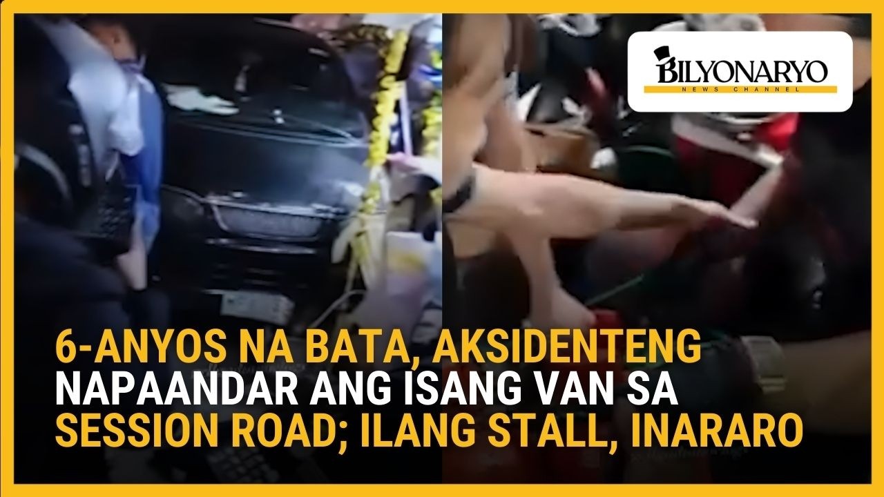 6-anyos na bata, aksidenteng napaandar ang isang van sa Session Road; ilang stall, inararo | Agenda
