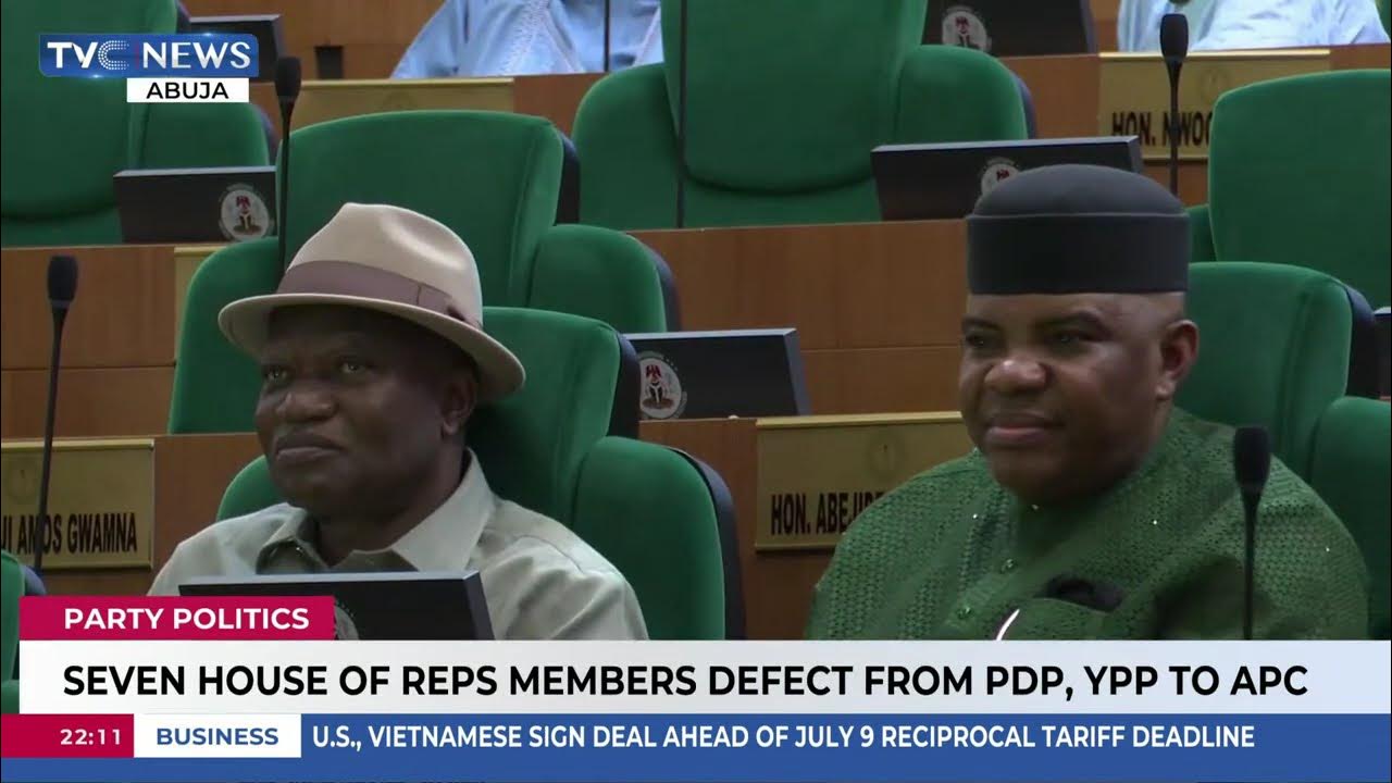 Seven House Of Reps Members Defect From PDP, YPP To APC