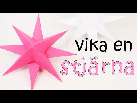 Video: Hur Man Gör En Stjärna Av Papper