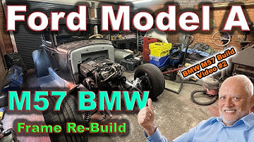 1930 Ford Model A Hotrod Build using a Modern Diesel M57 BMW engine - Restoring Our Chassis Frame #2