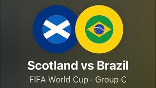 Match Brazil vs Scotland | Who U Carrying??? First half