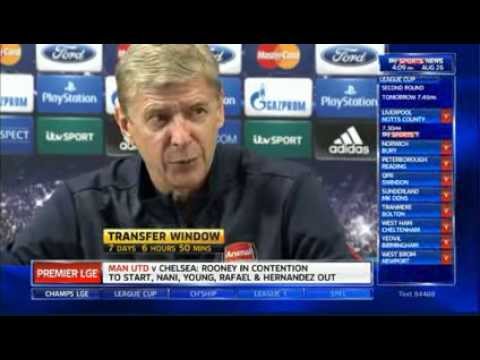 Arsene Wenger coy on transfers and team news vs Fenerbahce