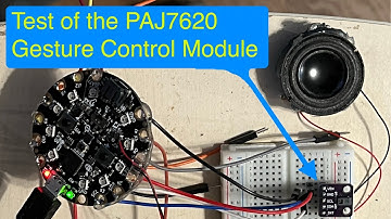 Gesture Control using the PAJ7620 module for future arduino projects.