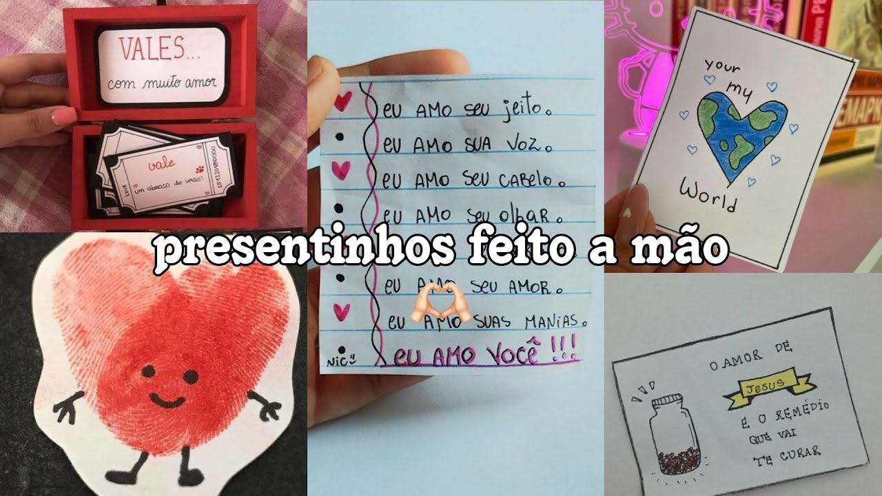 ideias de presente feito a mão (tiktok) parte 9🤍🌟