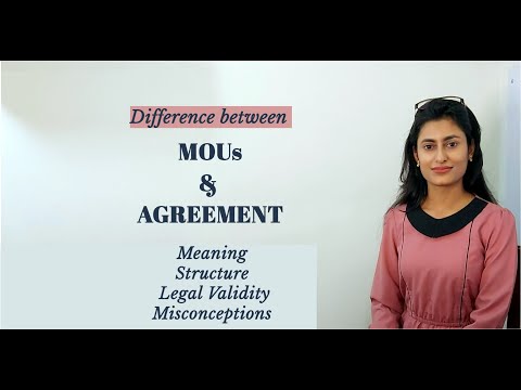 Vidéo: Différence Entre LOI Et MOU