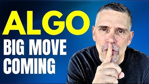 ALGORAND: BIG MOVE COMING! ALGO HOLDERS DON