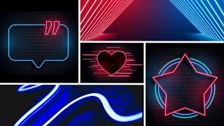 أفضل 70 خلفية نيون للتصميم والمونتاج 2021 | Neon wallpapers