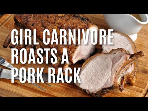 Girl Carnivore Roasts a Snake River Farms Kurobuta Pork Rack