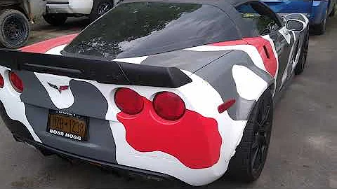 Texas Speed "CHOP MONSTER CAM" In a 2005 Corvette LS2 JEGS  performance intake 102mm TB