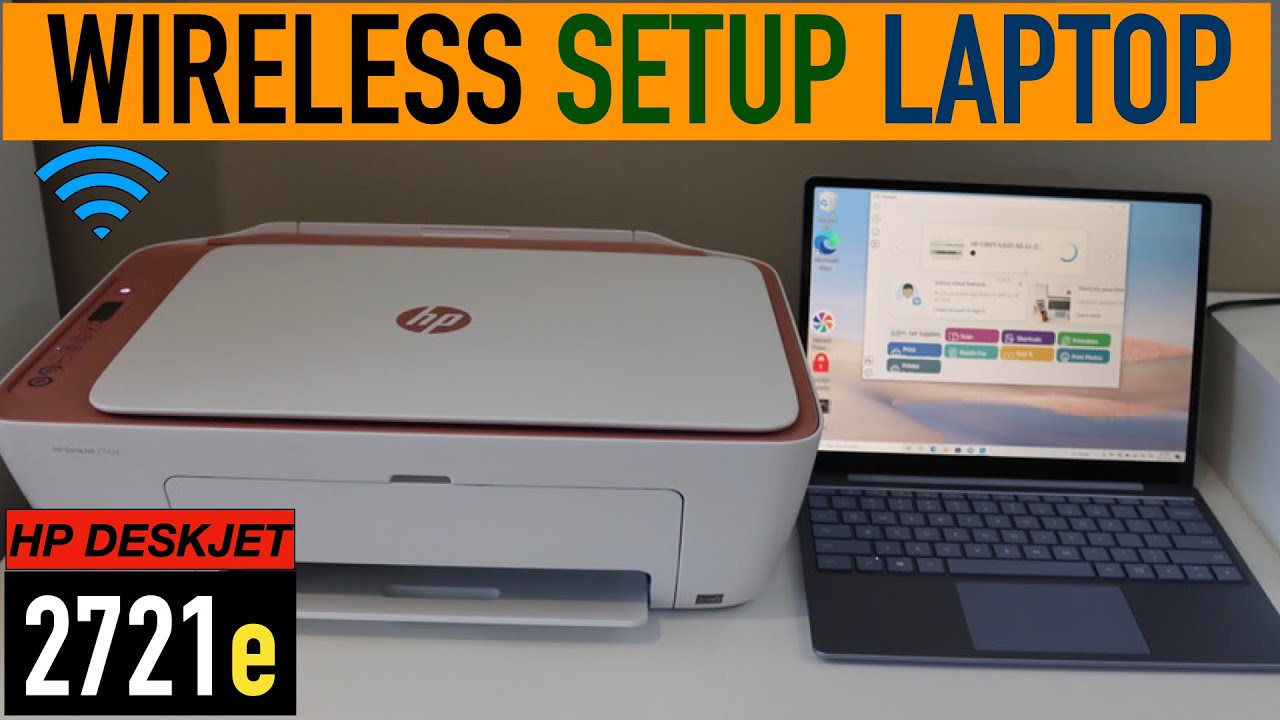 HP DeskJet 2721e Setup Windows 10 Laptop  Computer