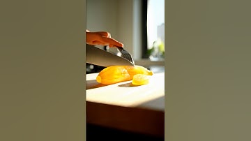 Macro ASMR: Slicing a Glass Banana on Wood #GlassFruit #MacroASMR #Banana #SurrealKitchen #Satisfyin