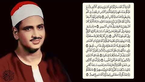 محمد صديق المنشاوي - سورة لقمان - تجويد